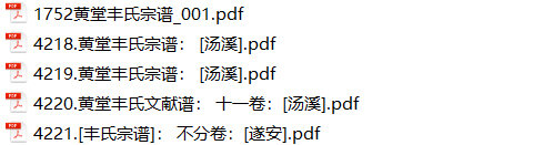 丰氏家谱32本丰氏族谱丰家宗谱家训明清民国古籍