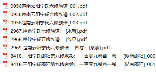 宁氏家谱8本宁氏族谱宁家宗谱家训明清民国古籍