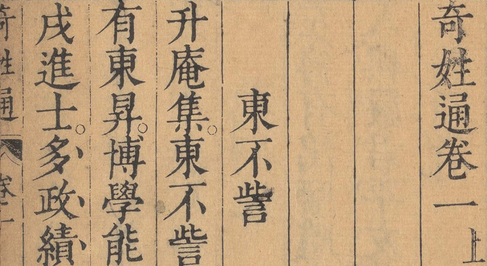 奇姓通.14卷.明夏树芳辑.陈继儒校.明天启四年夏氏宛委堂刊本