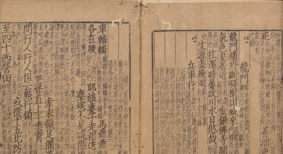 杜工部草堂诗笺.40卷.附年谱.唐杜甫撰.宋鲁訔编次.蔡梦弼注.元大德年间陈氏刊本