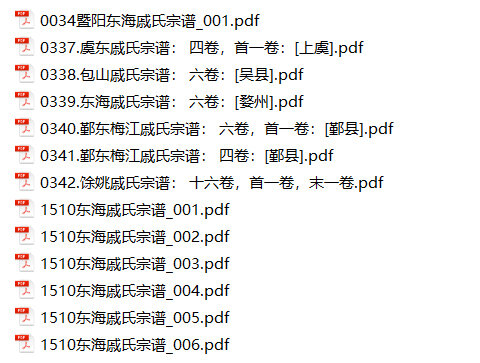 戚氏家谱13本戚氏族谱戚家宗谱家训明清民国古籍
