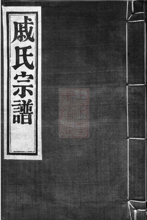 戚氏家谱13本戚氏族谱戚家宗谱家训明清民国古籍
