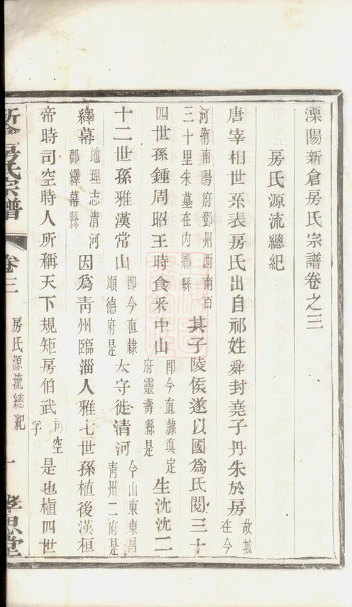 房氏家谱2本房氏族谱房家宗谱家训明清民国古籍