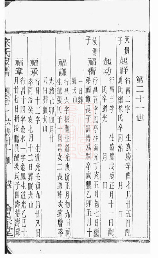 来氏家谱2本来氏族谱来家宗谱家训明清民国古籍