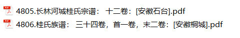 桂氏家谱2本桂氏族谱桂家宗谱家训明清民国古籍