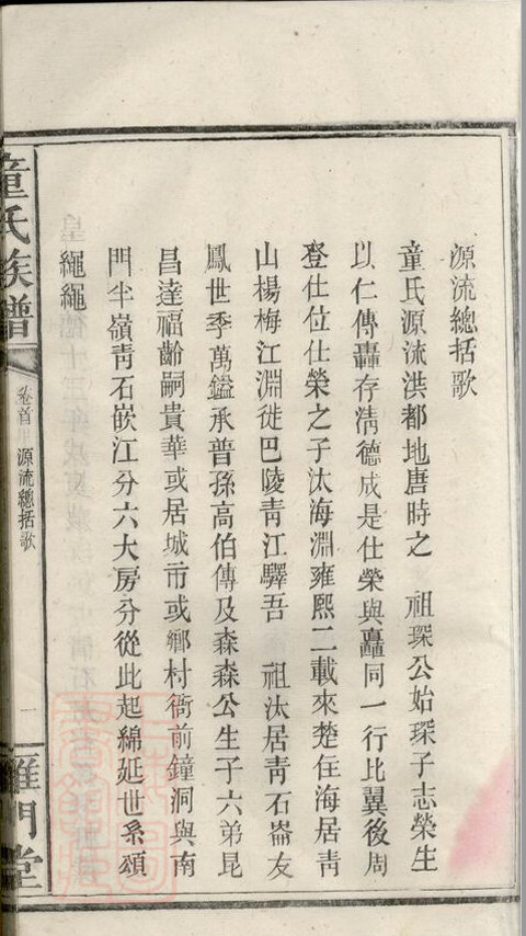 童氏家谱48本童氏族谱童家宗谱家训明清民国古籍