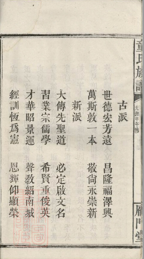童氏家谱48本童氏族谱童家宗谱家训明清民国古籍