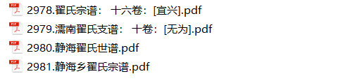 翟氏家谱4本翟氏族谱翟家宗谱家训明清民国古籍