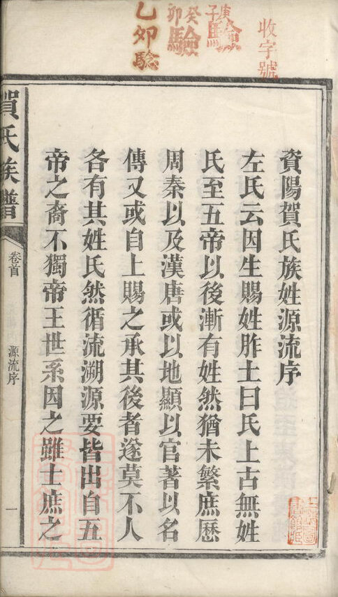 贺氏家谱57本贺氏族谱贺家宗谱家训明清民国古籍