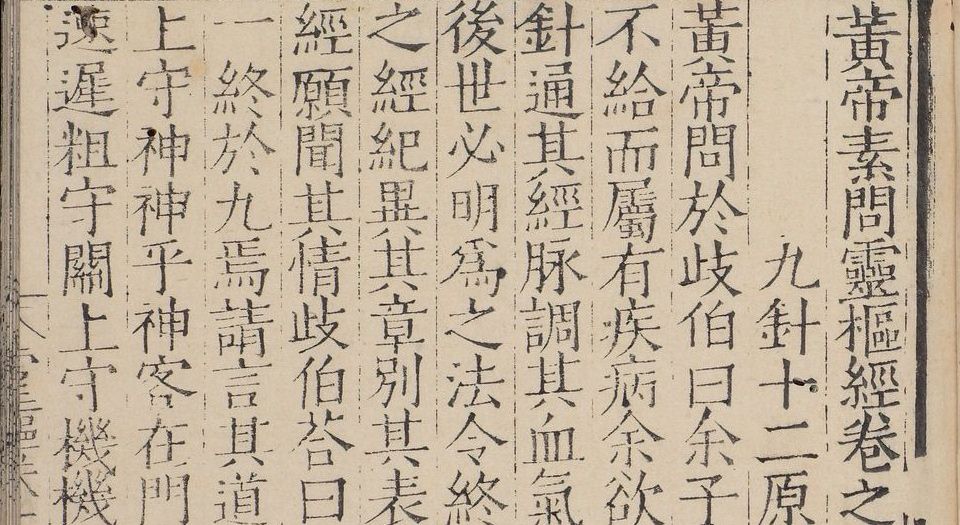 黄帝素问灵枢经.12巻.宋史崧校释.明嘉靖时期刊本