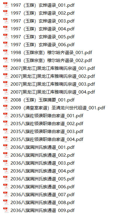 八旗满洲氏族通谱爱新觉罗家谱瓜尔佳氏家谱58本明清民国古籍