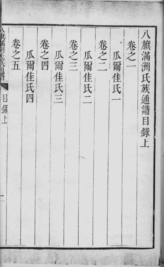 八旗满洲氏族通谱爱新觉罗家谱瓜尔佳氏家谱58本明清民国古籍