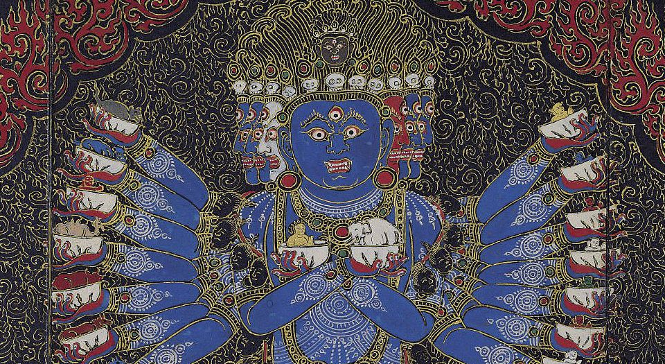 吉祥喜金刚集轮甘露泉.上下卷.元.莎南屹啰.译.明英宗正统四年泥金写绘本.1439年