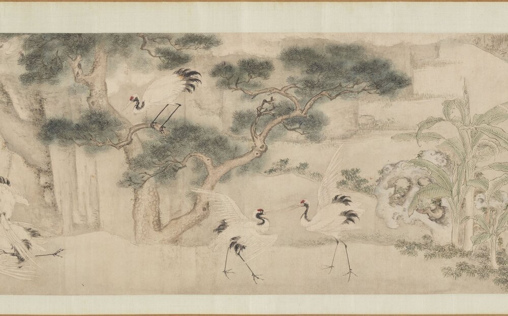 胎仙图卷. 明. 边景昭绘. 纸本设色(30.1x817 厘米)台北故宫博物院