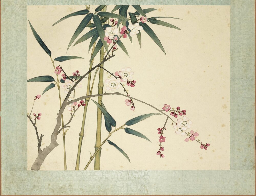 十二月花神册. 清. 沈振麟绘. 纸本设色(27.2x33.4 厘米)