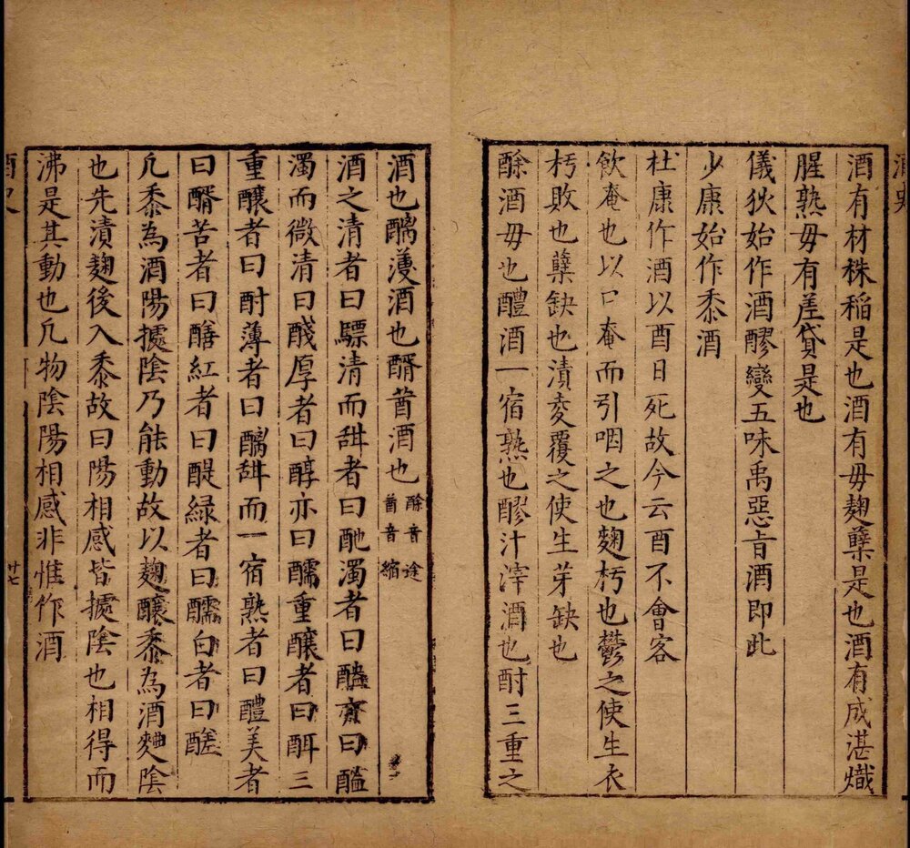 酒史. 二卷. 明. 冯时化. 撰. 明隆庆四年(1570)独醒居士刊本