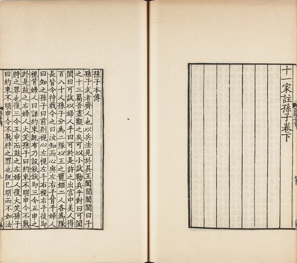 十一家注孙子. 三卷. 春秋. 孙武撰. 附十家注孙子遗说一卷. 孙子今译.1961 年中华书局上海编辑所影印宋本