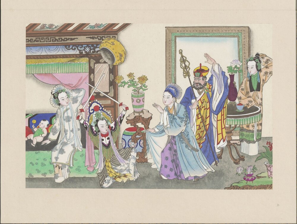 白蛇传. 年画册. 十六幅. 天津荣宝斋印绘