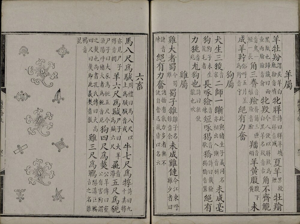 尔雅音图. 三卷. 晋. 郭璞注. 清嘉庆六年艺学轩影宋刊本