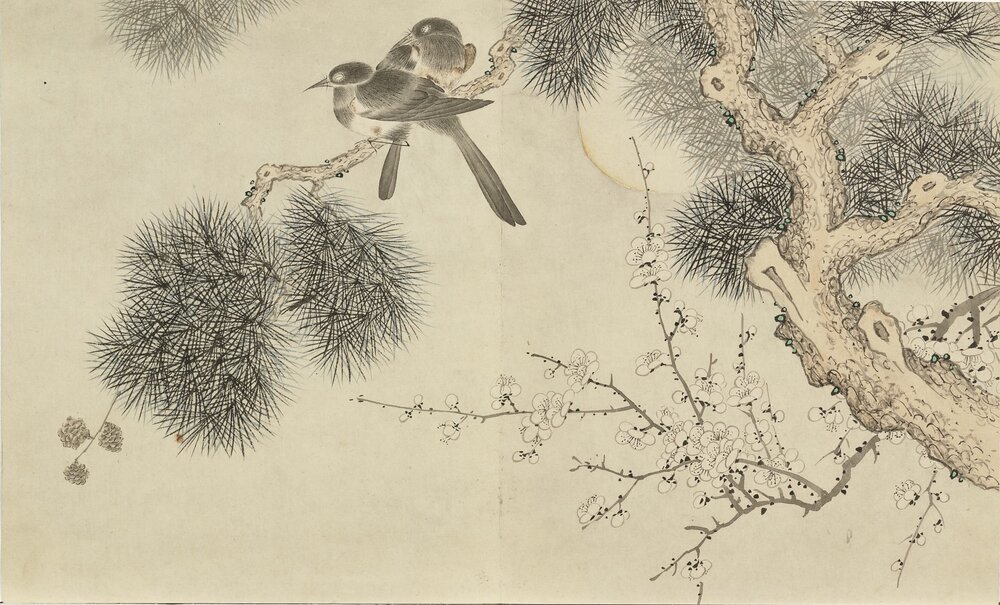 平安春喜图册. 十开. 清. 董诰绘. 纸本设色（21.5x35.5）