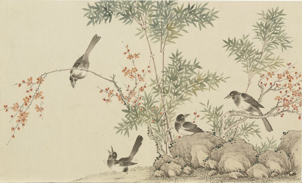 平安春喜图册. 十开. 清. 董诰绘. 纸本设色（21.5x35.5）
