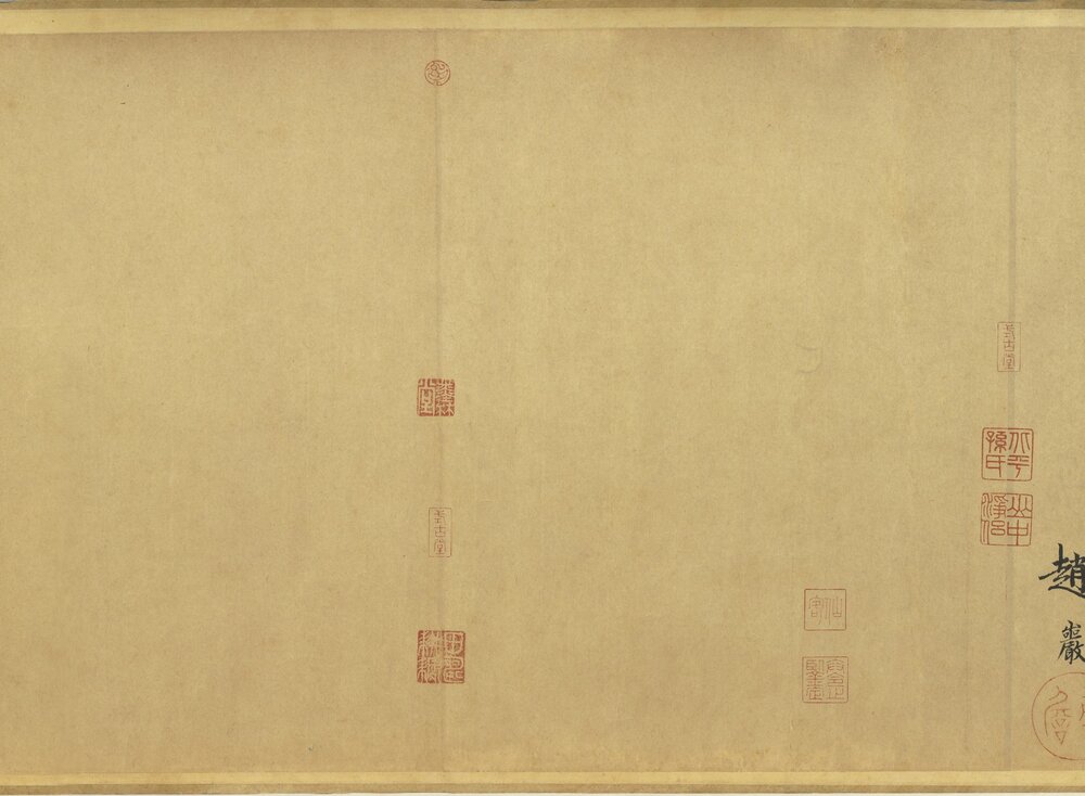松风阁诗卷. 宋. 黄庭坚. 自书. 纸本(32.8x219.2 厘米)北宋崇宁年间