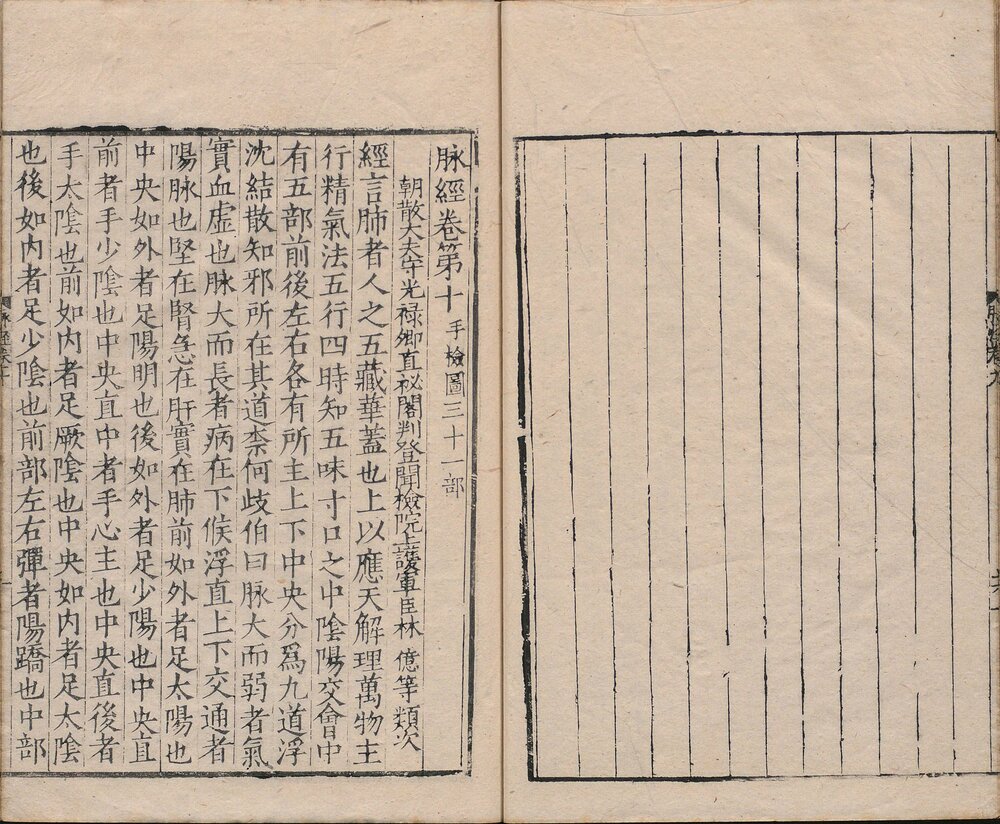 脉经. 十卷. 晋. 王叔和著. 明代翻刻宋嘉定时期何大任本