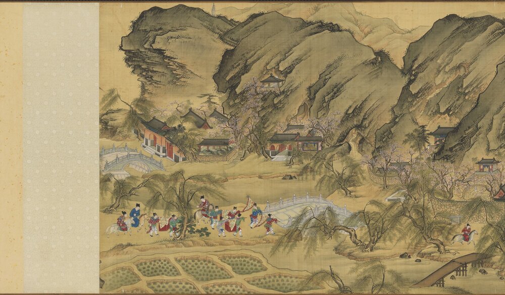 入跸图卷. 明人画. 绢本设色