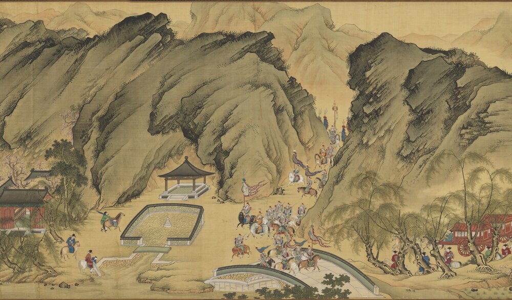 入跸图卷. 明人画. 绢本设色