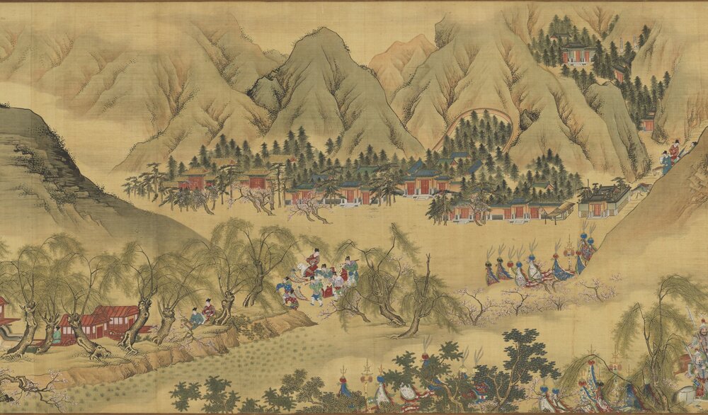 入跸图卷. 明人画. 绢本设色