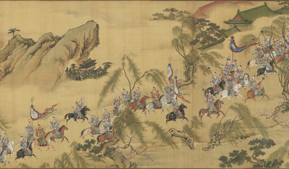 入跸图卷. 明人画. 绢本设色