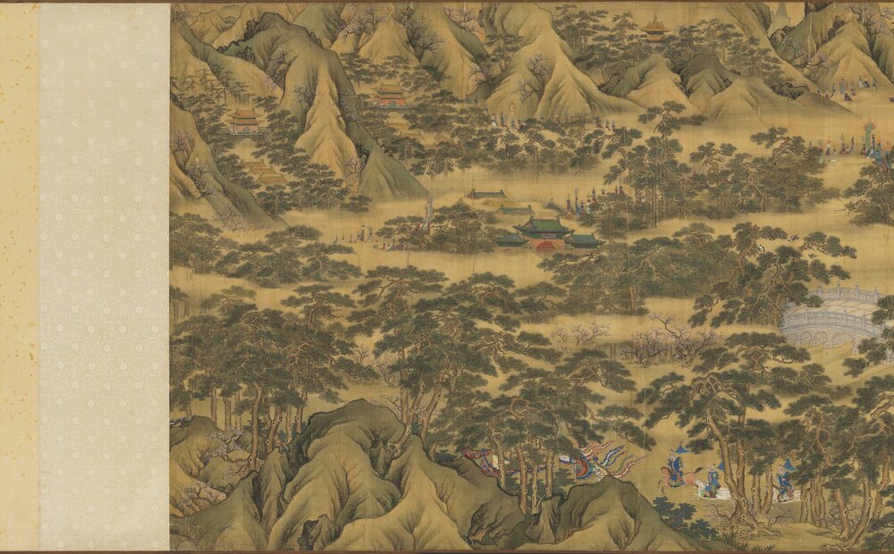 出警图卷. 明人画. 绢本设色