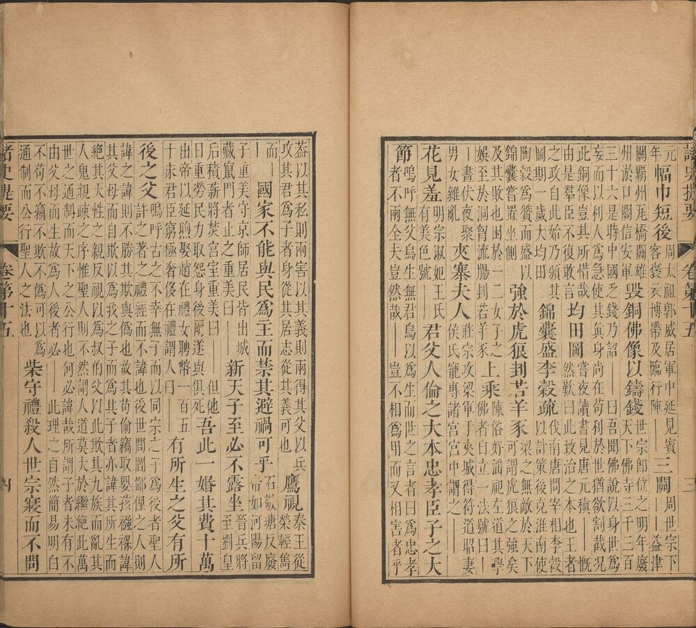 诸史提要. 十五卷. 宋. 钱端礼. 纂. 清. 张英奉敕补纂. 清康熙五十二年武英殿刊本