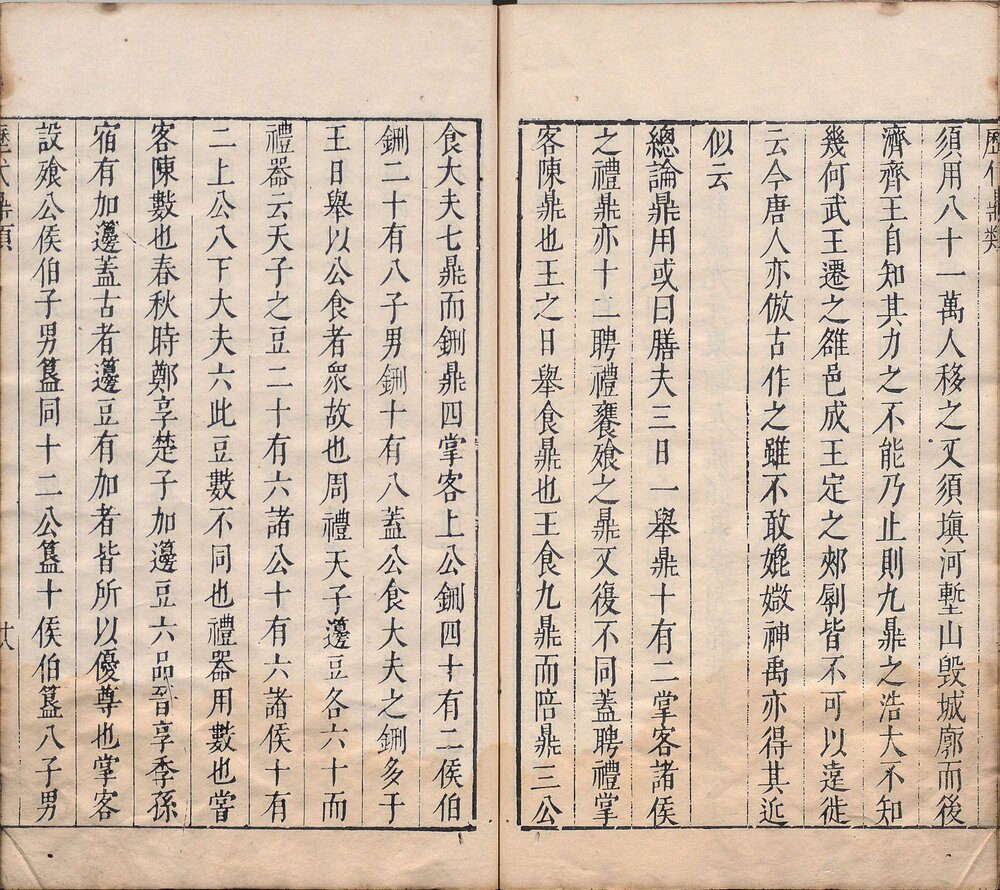 大禹九鼎图述. 一卷. 附历代帝王鼎类. 明. 王希旦撰. 林翰校. 明崇祯时期刊本