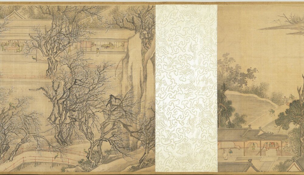 月令图卷. 明. 吴彬绘. 绢本设色