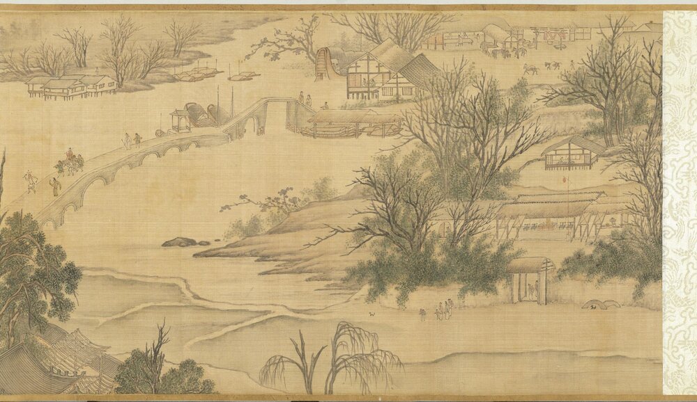 月令图卷. 明. 吴彬绘. 绢本设色