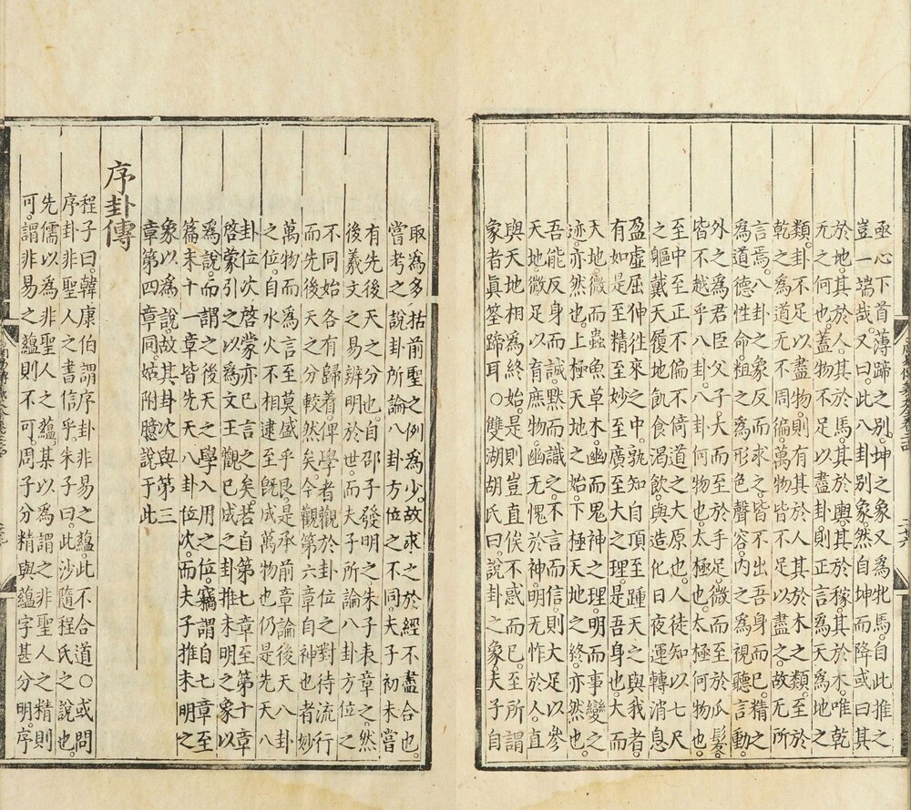 周易传义大全. 二十四卷. 首一卷. 明. 胡广. 等奉敕撰. 明永乐十三年内府刊本