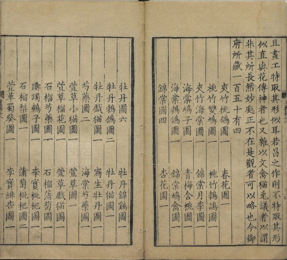 宣和画谱. 二十卷. 元大德六年吴文贵杭州刊本