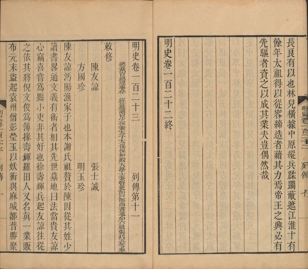 明史. 三百三十二卷. 目录四卷. 清. 张廷玉等奉敕纂. 清乾隆时期武英殿刊本