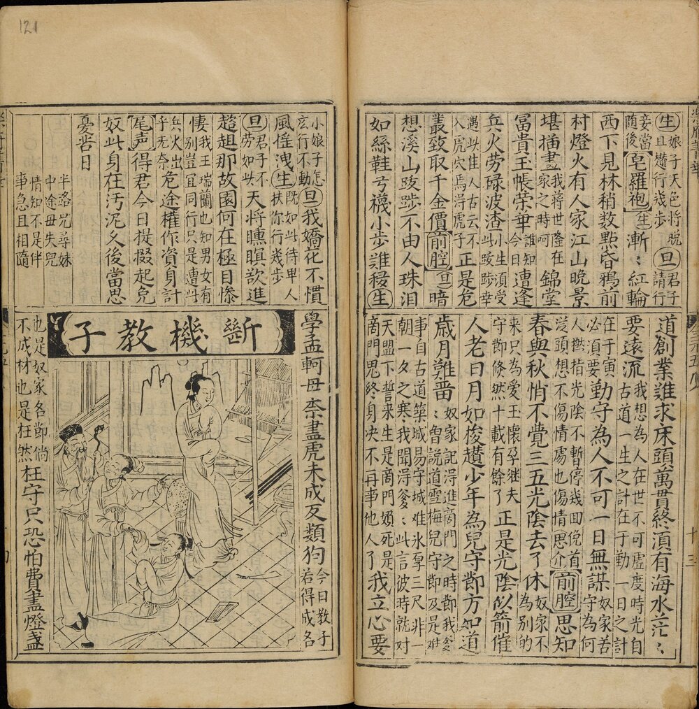 新锲梨园摘锦乐府菁华. 上下各六卷. 明. 刘君锡. 辑. 明万历二十八年书林三槐堂王会云刊本