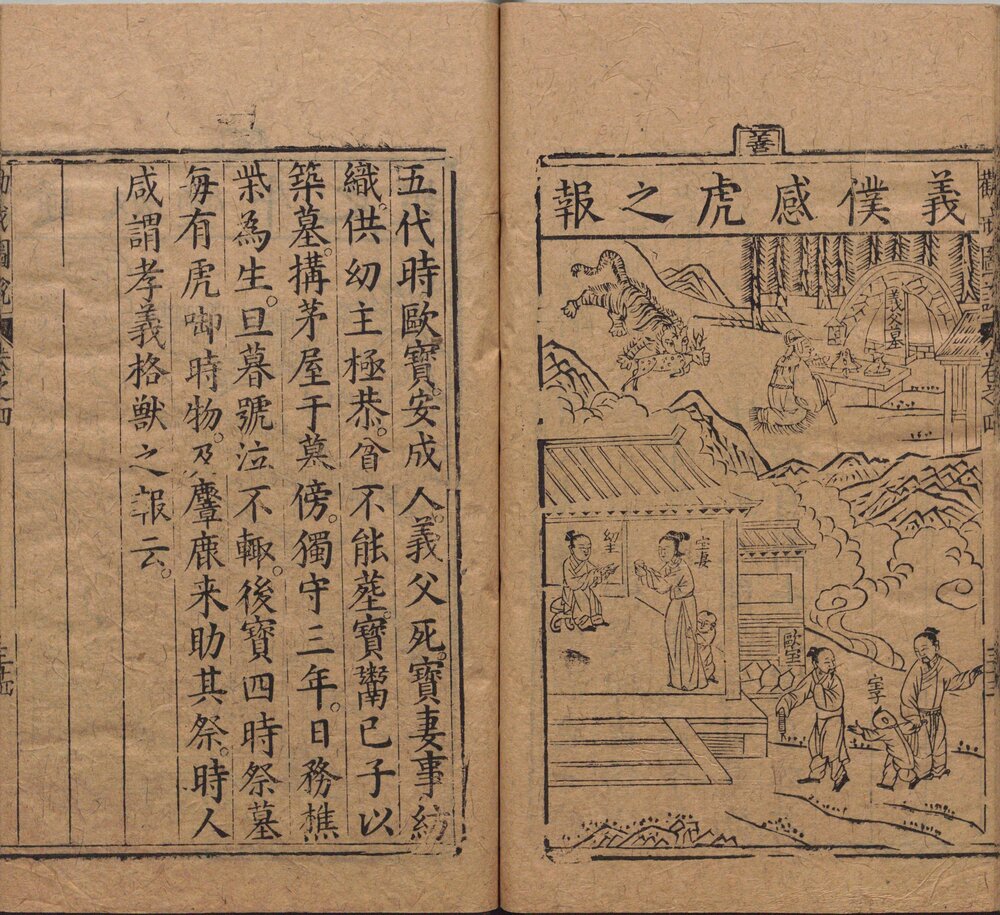 劝戒图说. 四卷. 明. 邹迪光. 编. 明万历二十二年书林安正堂刊本