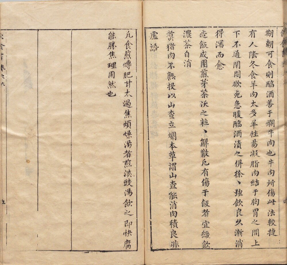 饮食书. 六卷. 明. 宋公玉编. 明末刊本