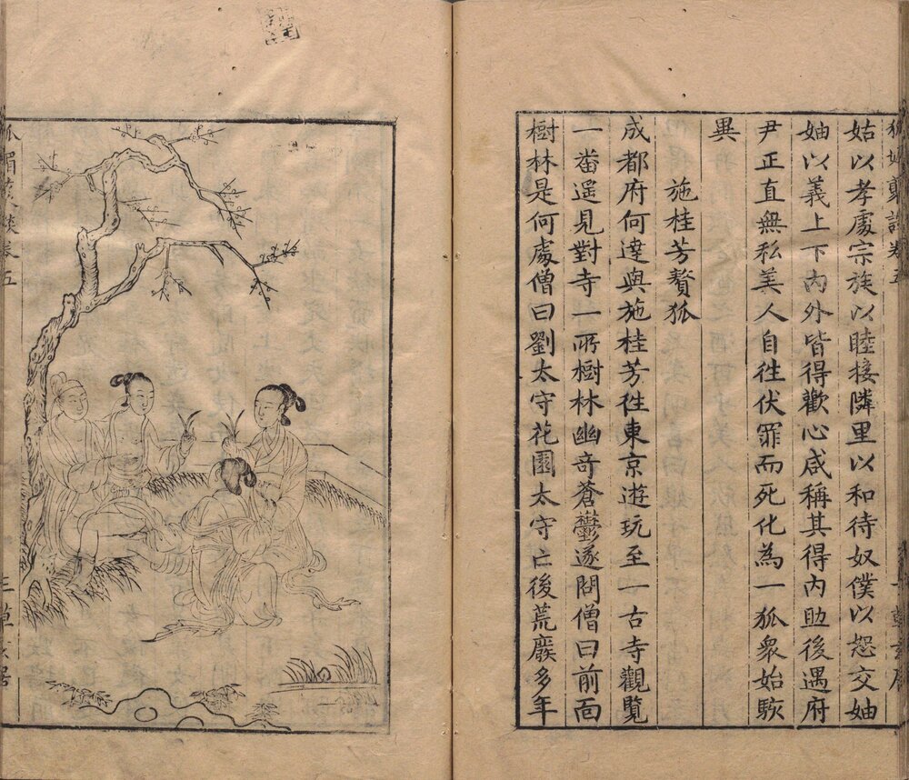 狐媚丛谈. 五卷. 明. 凭虚子. 辑. 明万历时期钱塘杨尔曾草玄居刊本