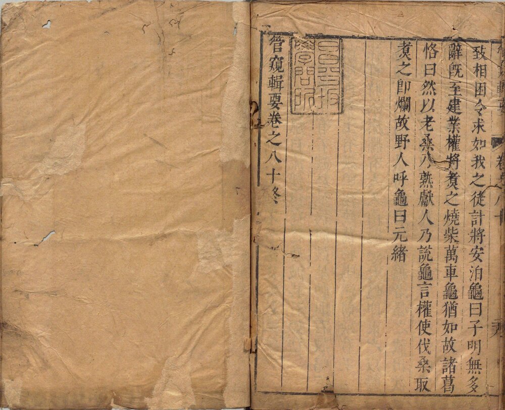 管窥辑要. 八十卷. 清. 黄鼎. 辑. 清顺治十年六安黃氏家刊本