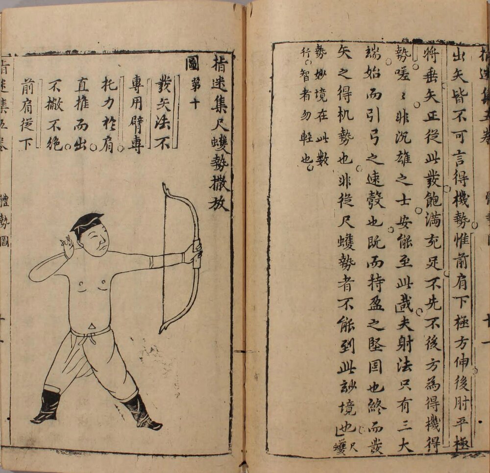 武经射学正宗. 射学入门. 三卷. 射谱指迷. 五卷. 明. 高颖撰. 明崇祯十年李泰. 登龙馆刊本