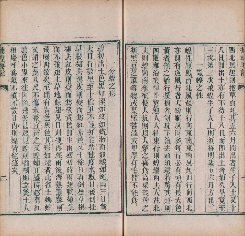 捕蝗要诀 清同治八年(己巳 1869)楚北崇文书局刊本