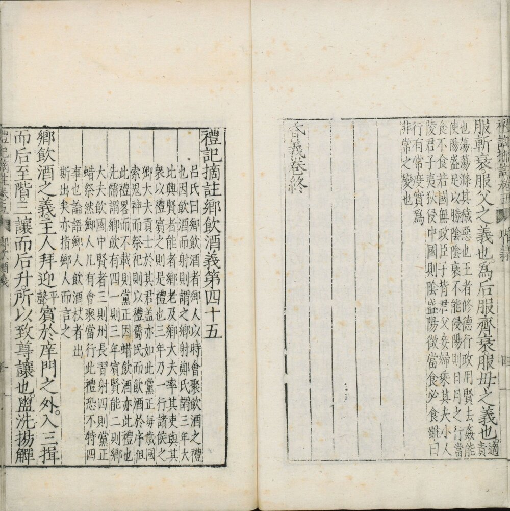 礼记摘注 明万历二十五年(丁酉 1597)龚大器刊本