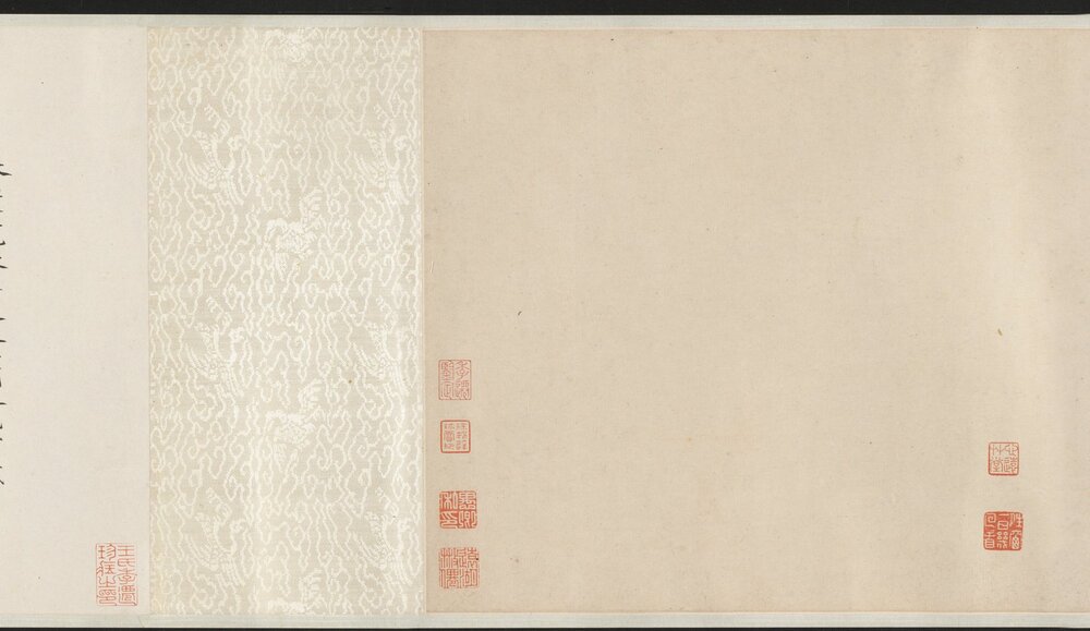 九歌图卷. 元. 张渥绘. 褚奂题词. 元至正二十一年. 纸本水墨