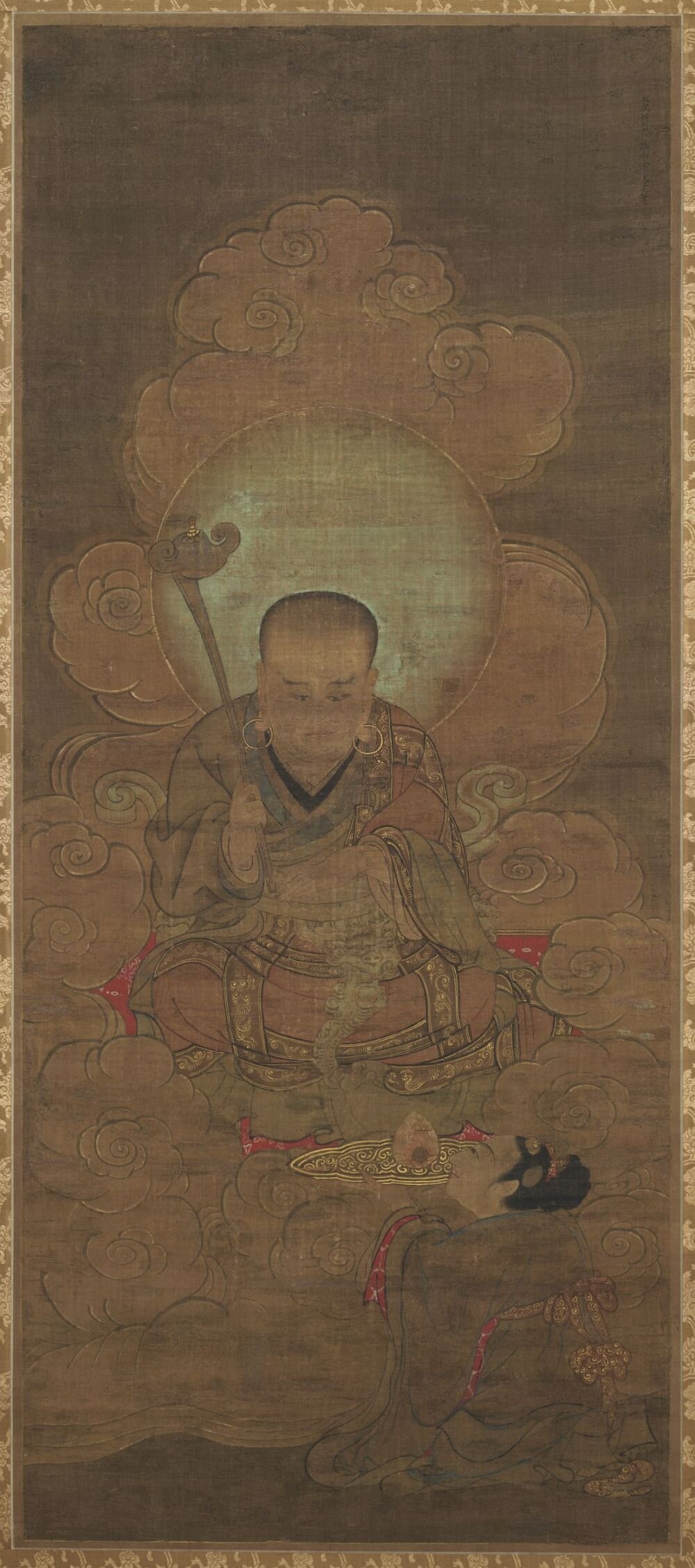 十六罗汉图. 存十一幅. 南宋时代. 金大受绘. 绢本着色