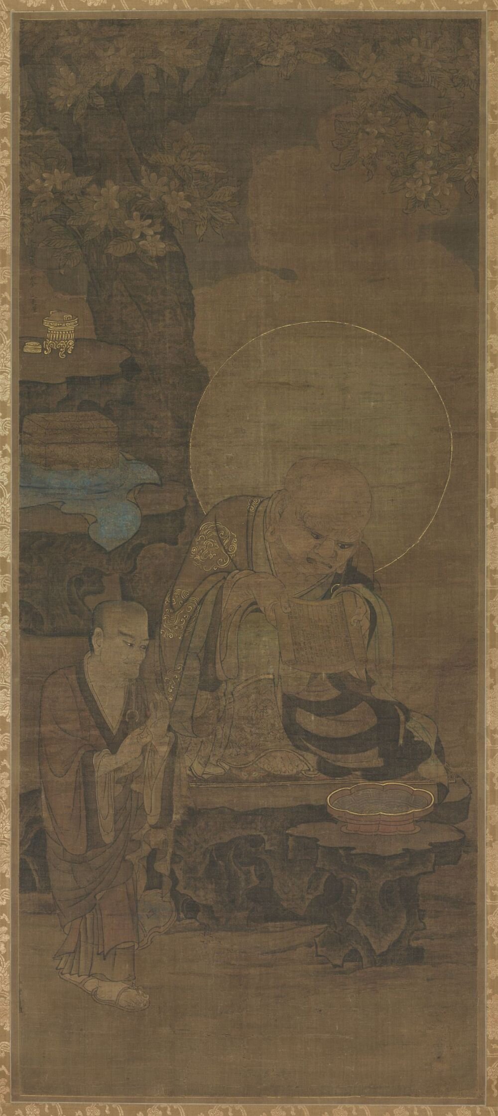 十六罗汉图. 存十一幅. 南宋时代. 金大受绘. 绢本着色